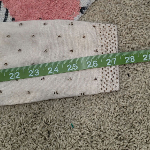 Free People Tea Combo Cardigan Sweater in Creamy Beige, sz Medium - Picture 12 of 14